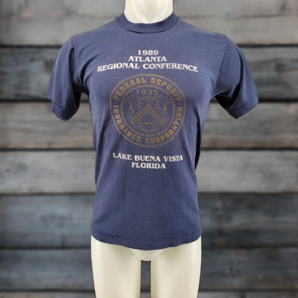 Vintage VINTAGE 1989 Atlanta Regional Conference Federal Depost Shirt Mens Medium Blue Size US M / EU 48-50 / 2 - 1 Thumbnail