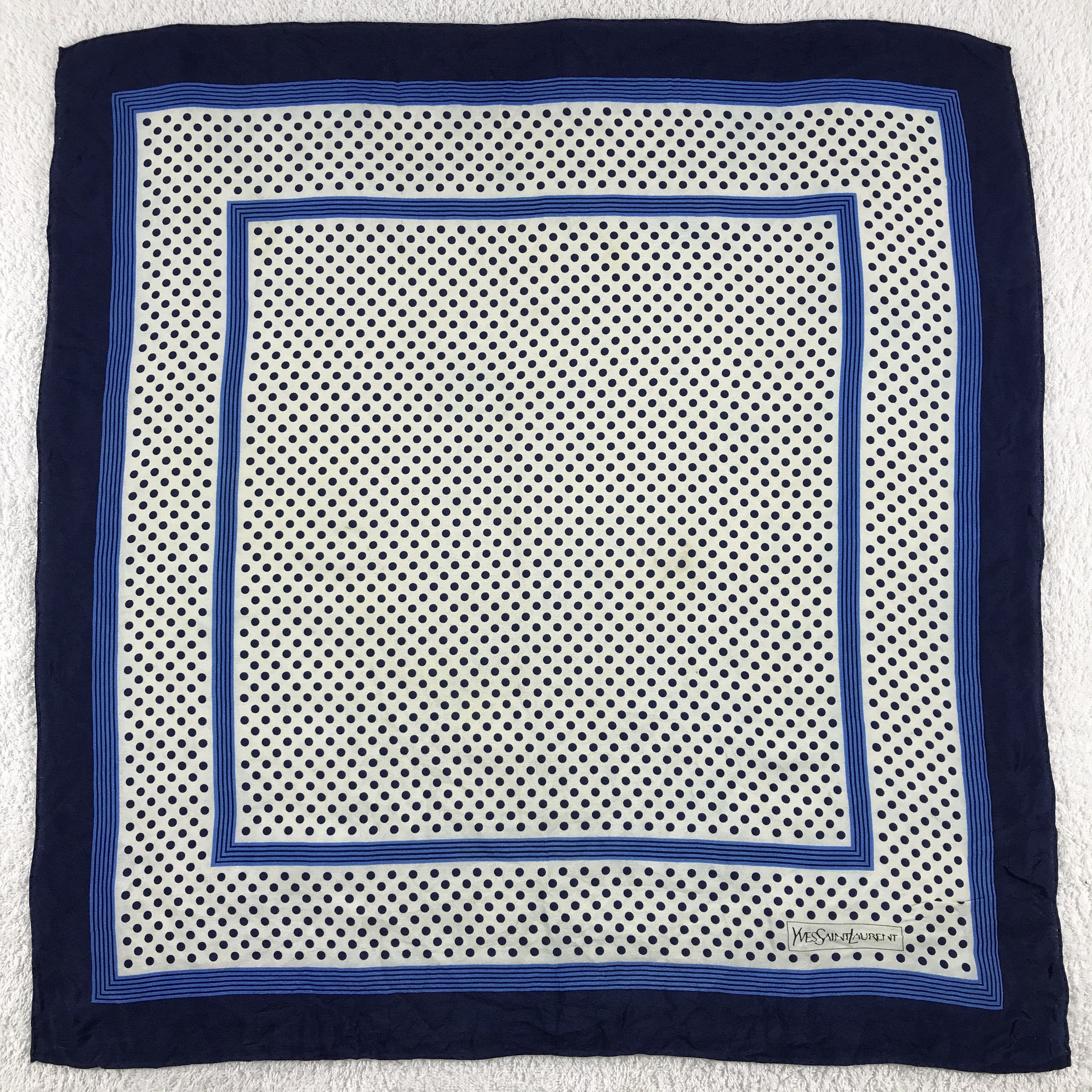 Vintage × Yves Saint Laurent Yves Saint Laurent Bandana / Handkerchief /Neckerchief -S076 Size ONE SIZE - 1 Thumbnail