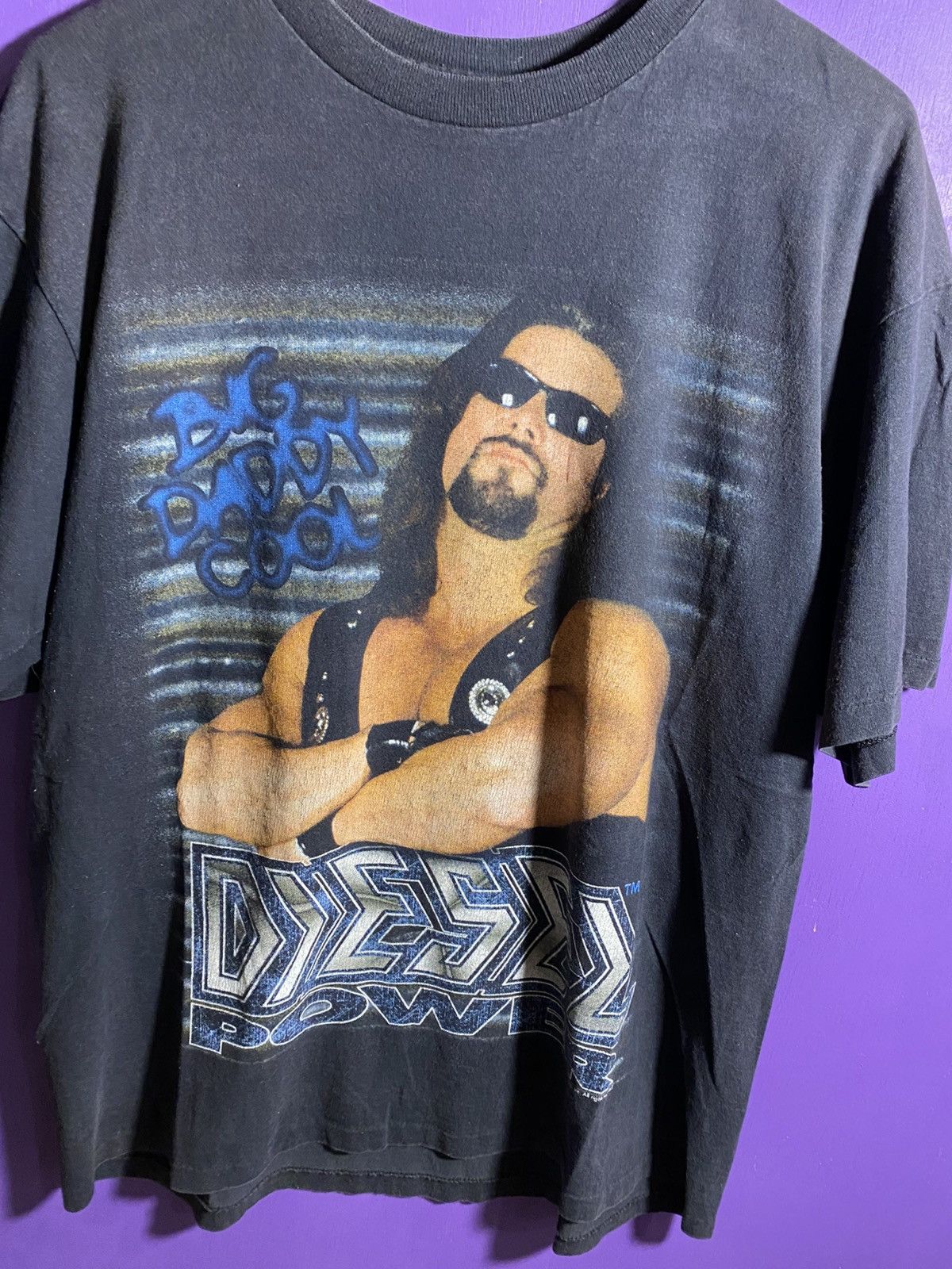 WWF Vintage 1995 WWF Diesel Power big daddy cool faded t-shirt Size US XL / EU 56 / 4 - 3 Thumbnail
