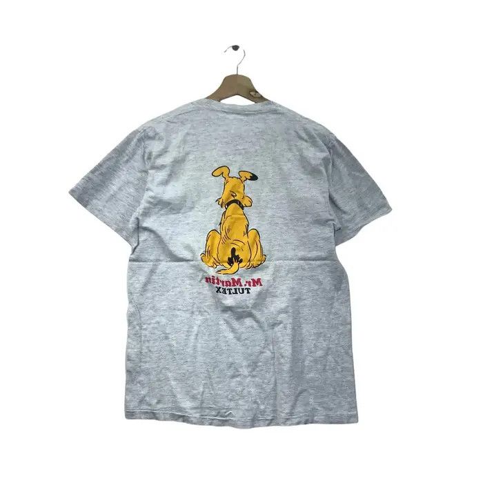 Vintage Vtg 90’ Mr. MARTIN DOG CARTOON Tultex Pet Tee Shirt Anime Size US S / EU 44-46 / 1 - 2 Thumbnail