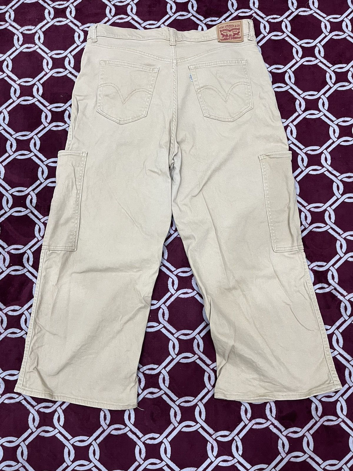 Levi's Levis High Waisted Wide Leg Crop Denim Size 33" - 2 Thumbnail