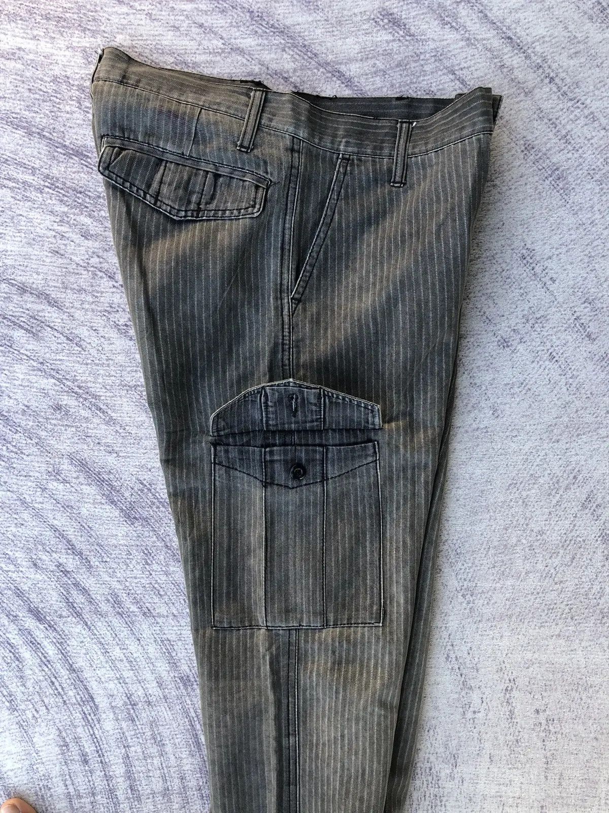 Japanese Brand × Vintage Vintage Cargo Pants Stripe 6 Pocket Tactical Utility Size US 30 / EU 46 - 13 Thumbnail
