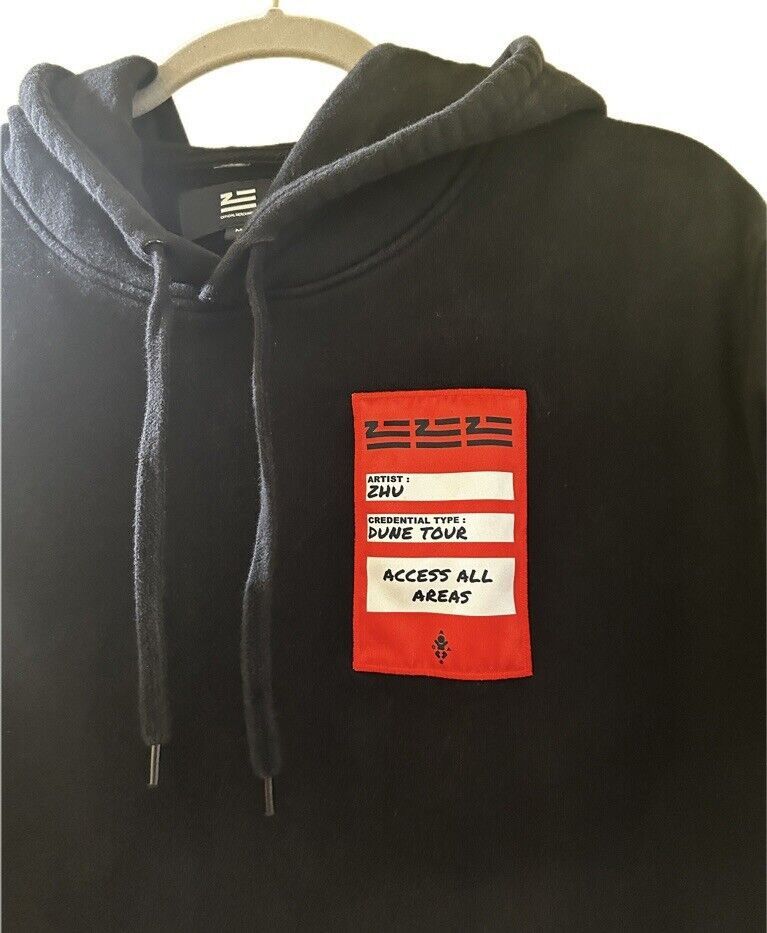 Other ZHU Dune Tour 2018 Merch Pullover Hoodie Black/Orange EDM M Size US M / EU 48-50 / 2 - 3 Thumbnail