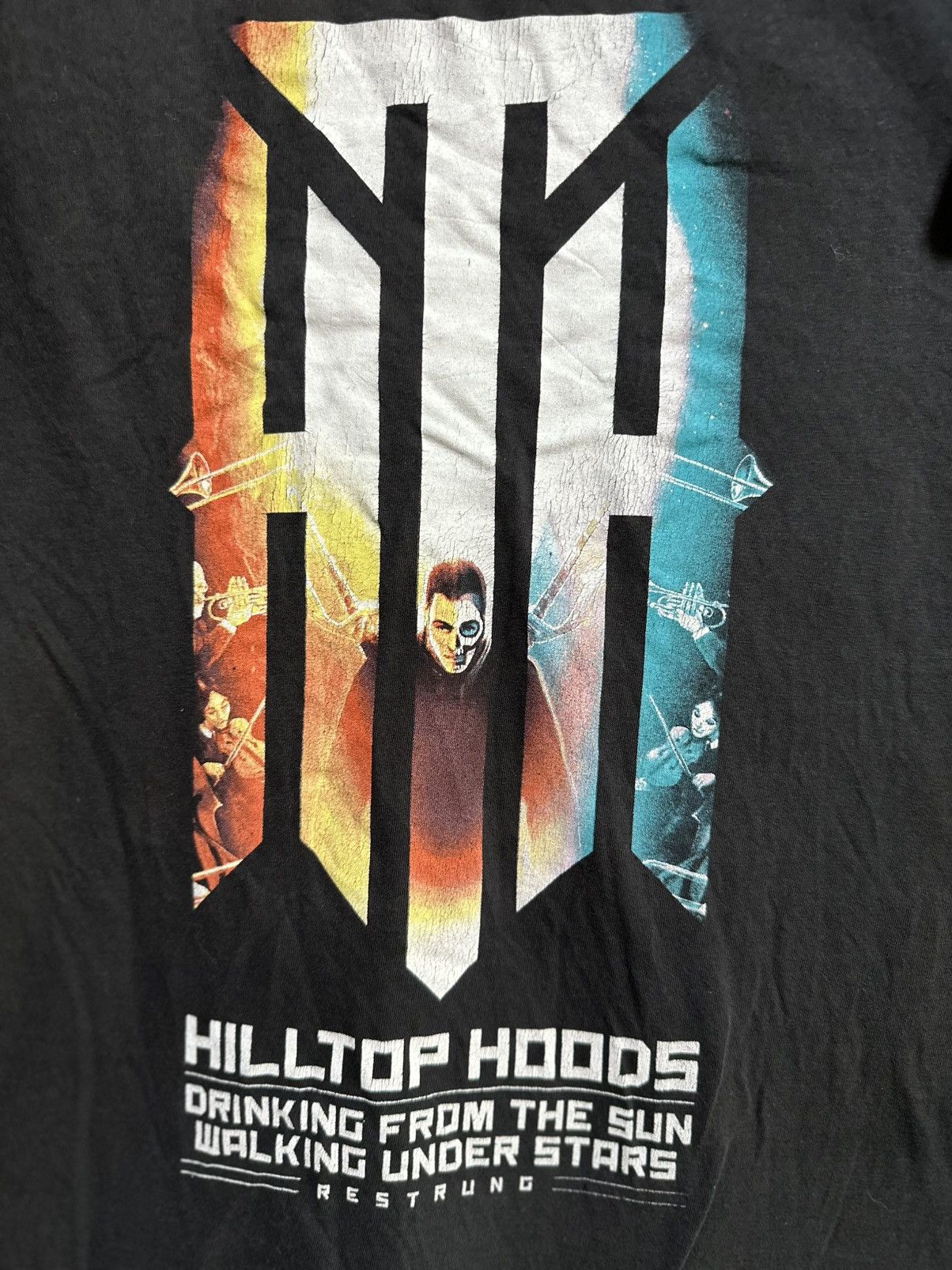 Band Tees × Vintage Vintage Hilltop Hoods The Restrung Tour Faded Tee Size US M / EU 48-50 / 2 - 2 Thumbnail