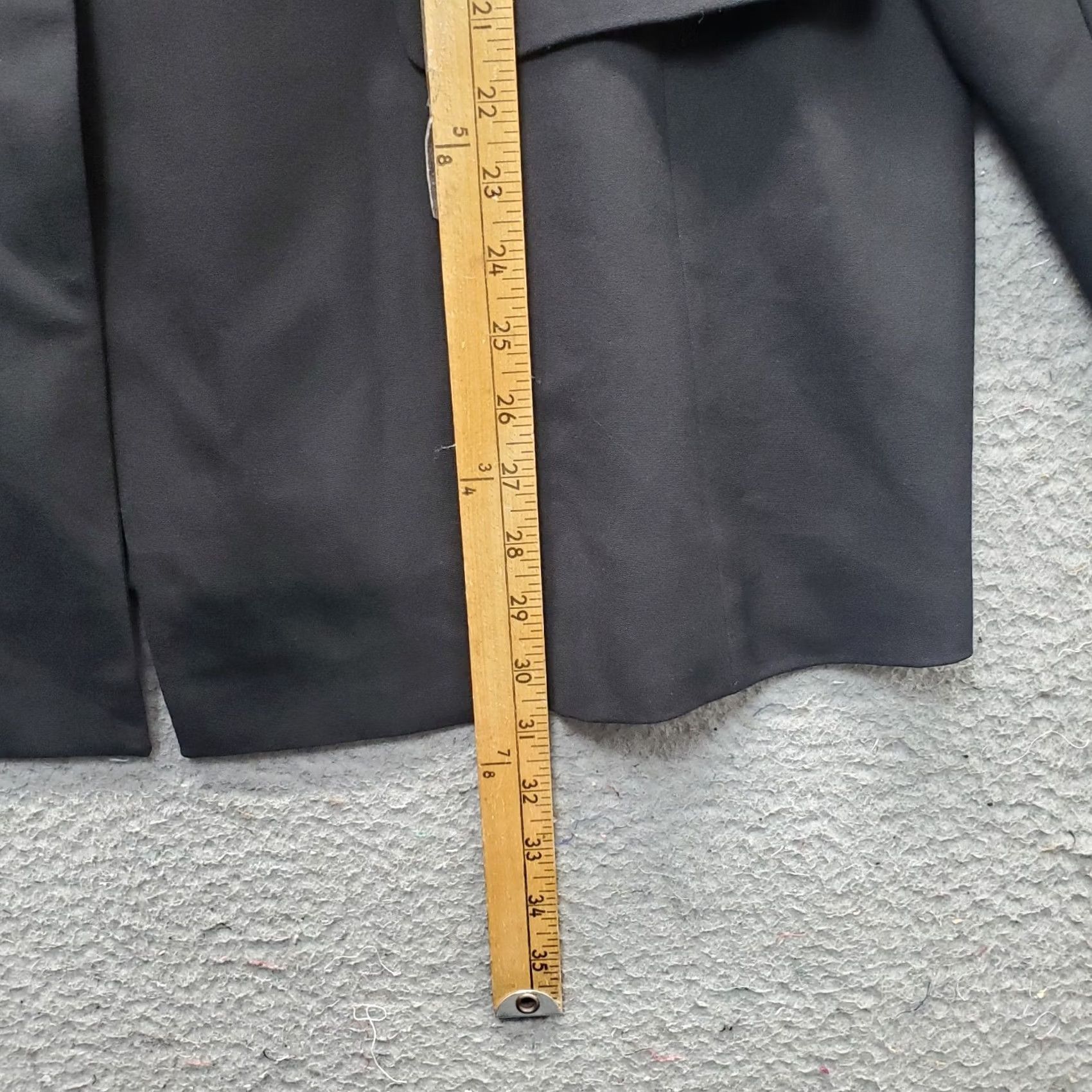 Vintage Lane Bryant Womens Blazer Black Size 22 Notch Lapel Single Breasted Jetted Pockets Size 3XL / US 20-22 - 3 Thumbnail