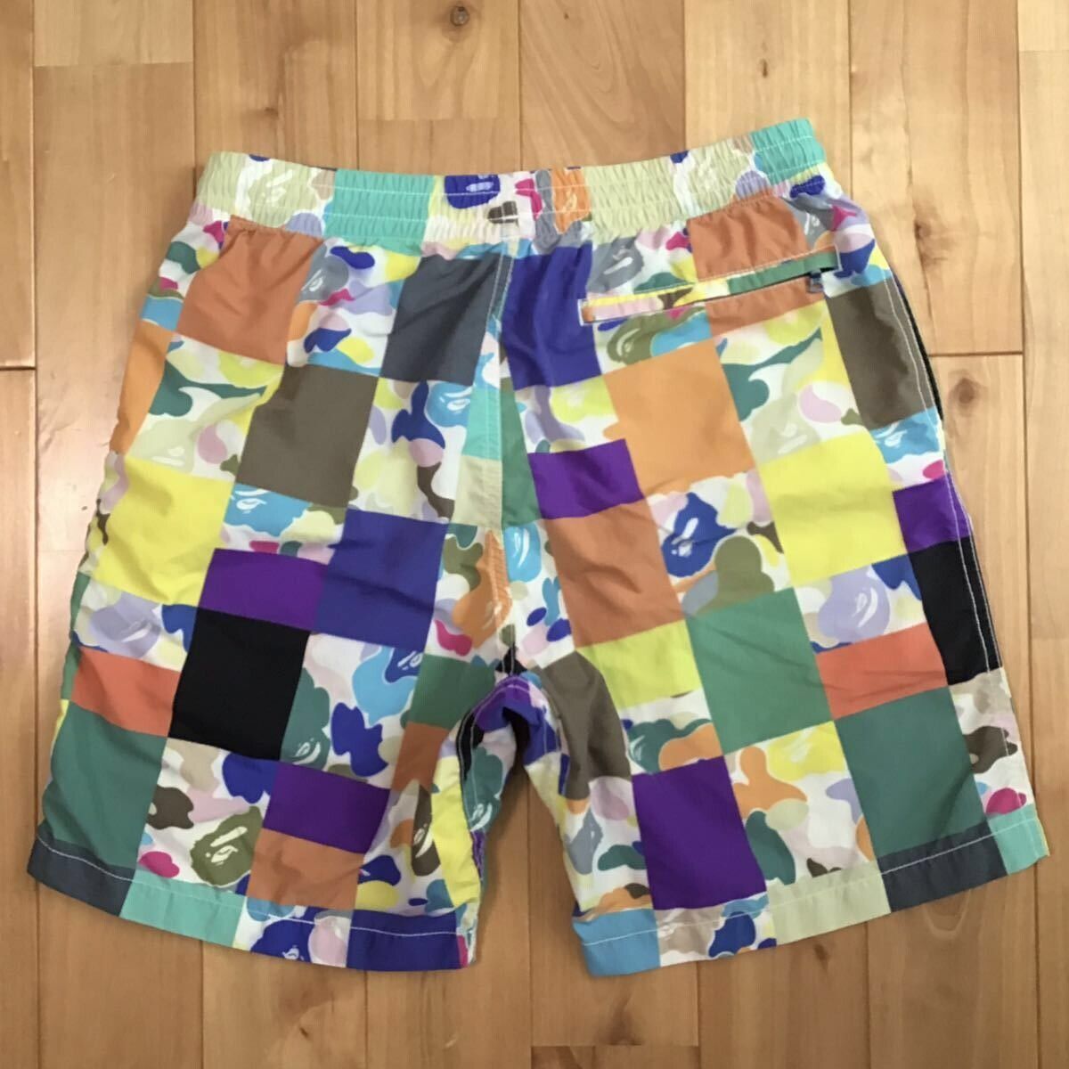 BAPE Forest Camo Track Shorts Beige