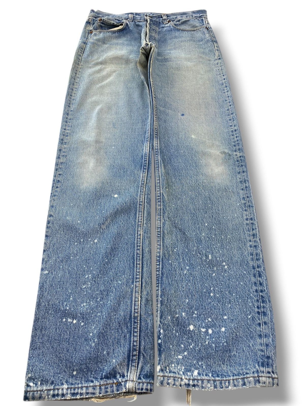 Levi's Levi’s Faded Wash Style Paint Splash Leg Jeans Size US 32 / EU 48 - 1 Thumbnail