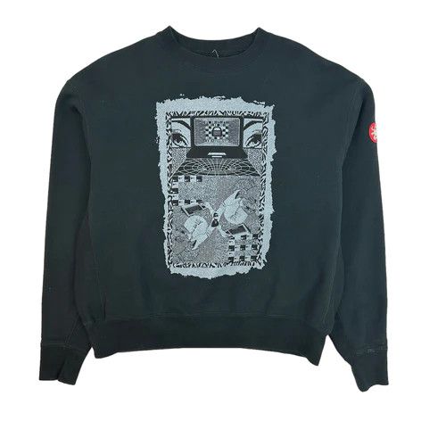 image of Vintage Cav Empt Crewneck Sweatshirt Black, Men's (Size Small)