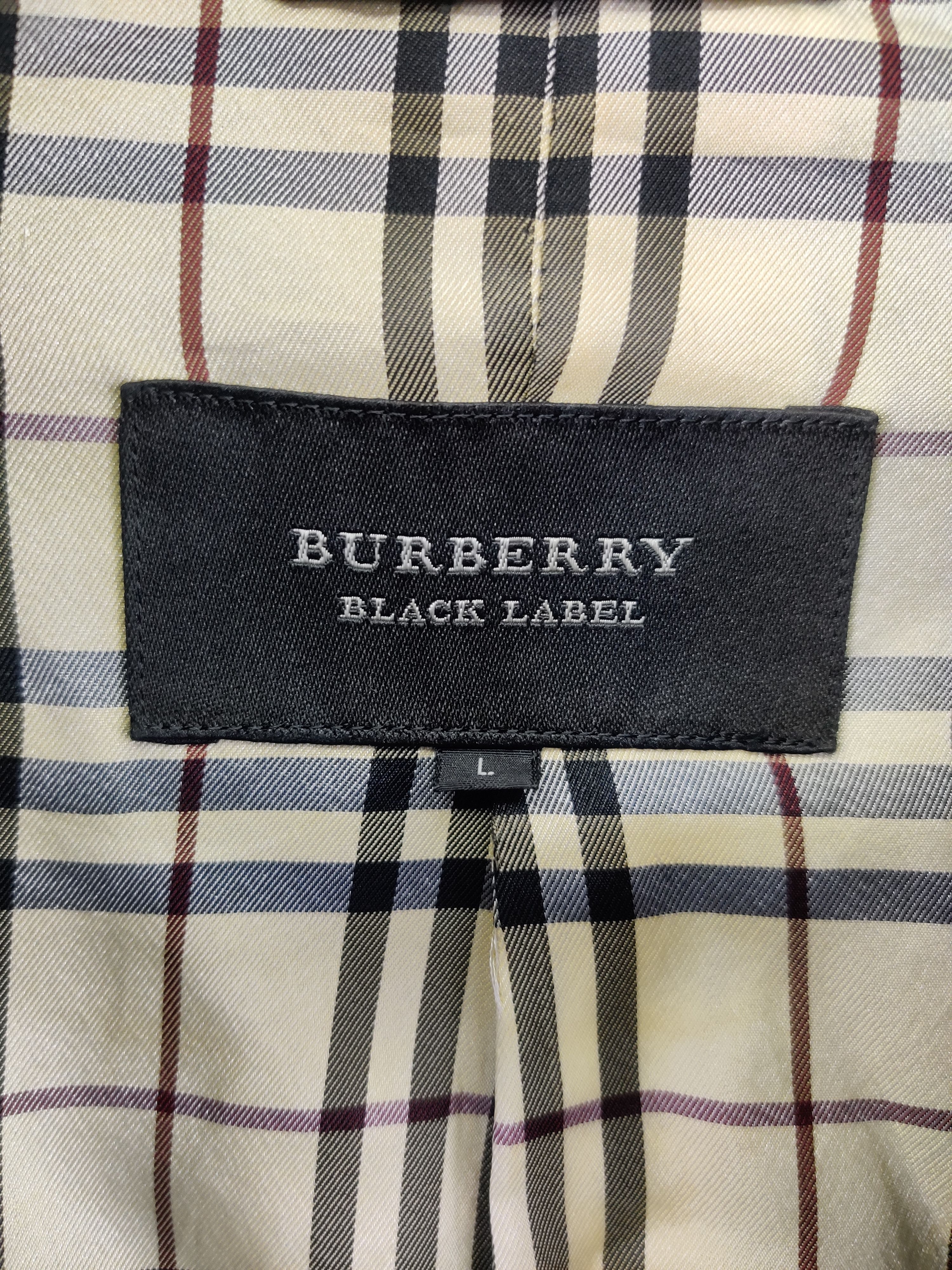 Burberry Burberry Nova Check Black Label Velvet Double Breasted Coat Size US L / EU 52-54 / 3 - 12 Thumbnail