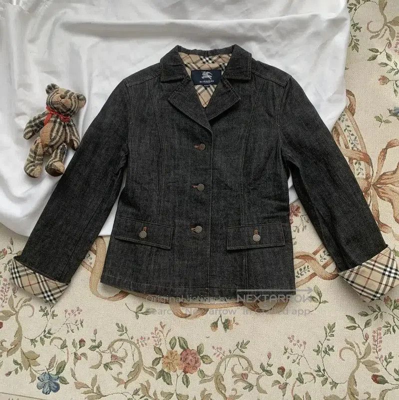 Burberry Burberry Women's Cotton Jacket in Black Grey. Size M / US 6-8 / IT 42-44 - 1 Thumbnail