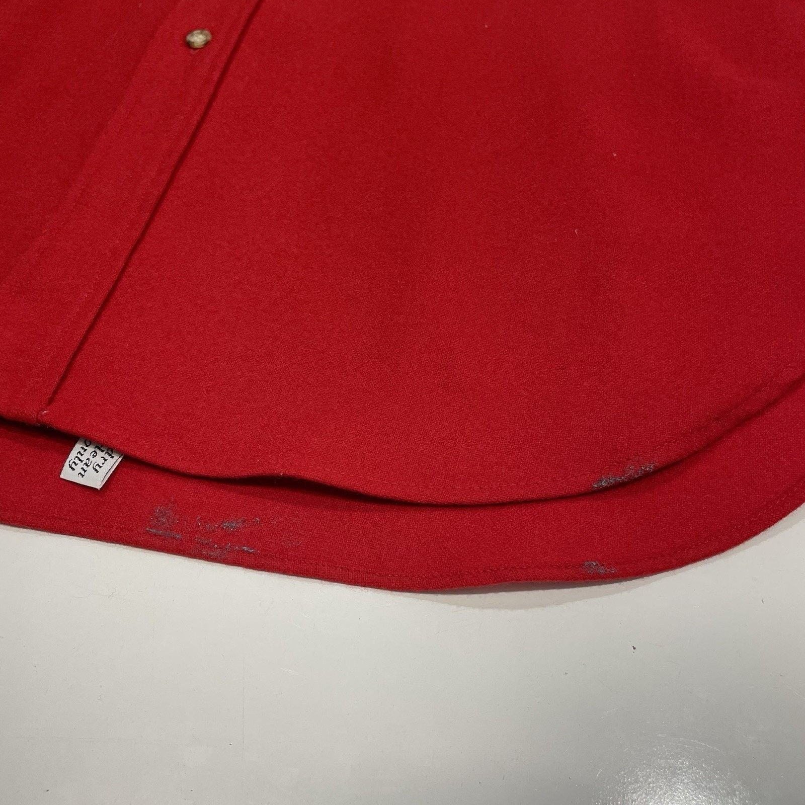 Pendleton VTG 70's Pendleton Men's Red Virgin Wool Shirt *flawed USA L Size US L / EU 52-54 / 3 - 4 Thumbnail