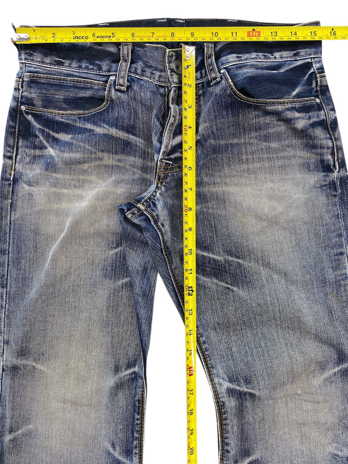 Boycott Boycutt Faded Wash Whiskered Style Straight Leg Jeans Size US 31 - 6 Thumbnail