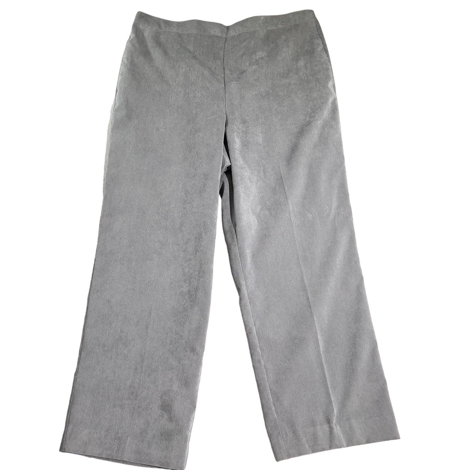 Other Alfred Dunner Pull On Pants Womans 18 Elastic Waist Corduroy Size 38" / US 16 / IT 52 - 1 Thumbnail