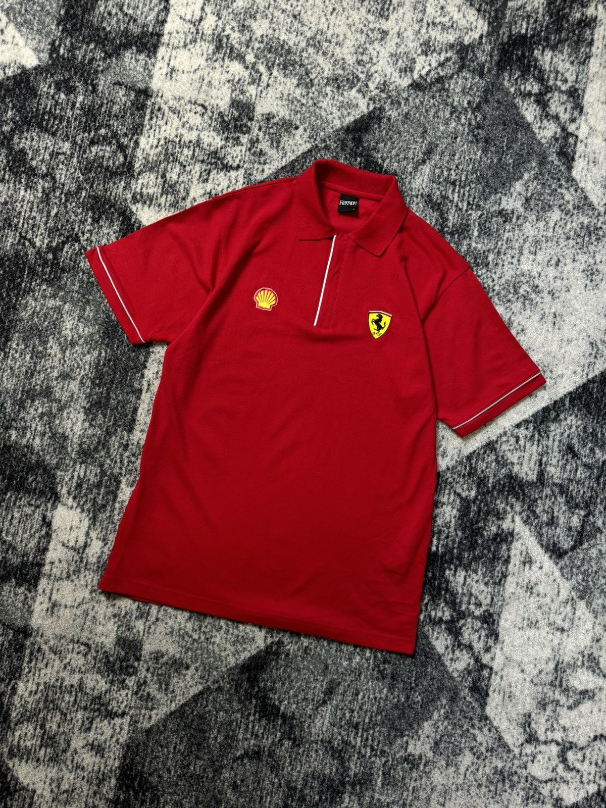 Ferrari Vintage Ferrari Polo Racing Polo T Shirt Michael Schumacher Size US L / EU 52-54 / 3 - 1 Thumbnail