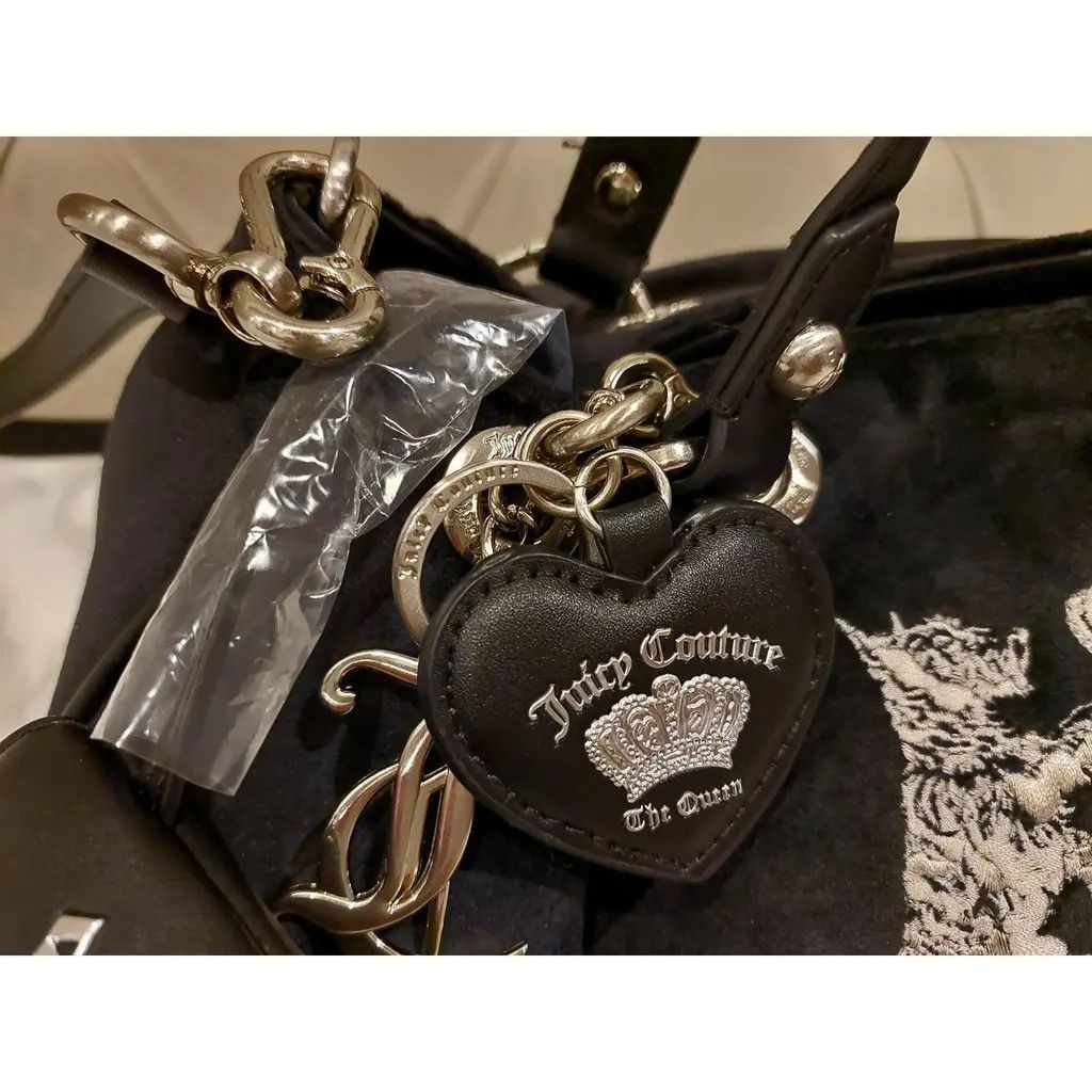 Juicy Couture Juicy Couture black velvet Scottish Terrier handbag vintage Size ONE SIZE - 6 Thumbnail