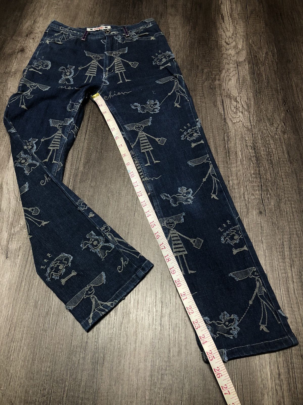 Japanese Brand VINTAGE OLLEBOREBLA STRETCH JEANS FULL PRINT Size 27" / US 4 / IT 40 - 18 Thumbnail