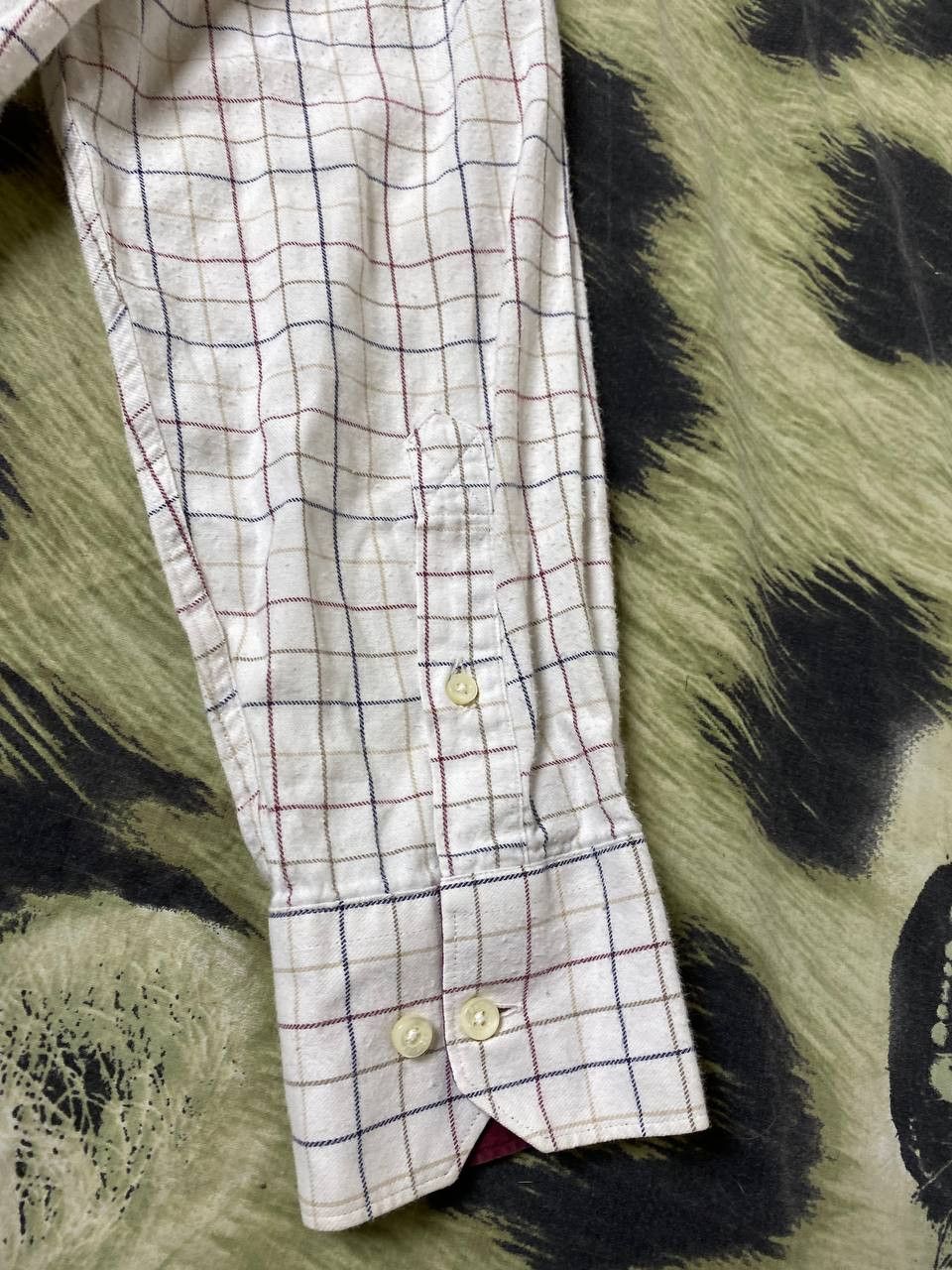Barbour × Vintage Barbour Striped Checkered Button Up Short Sleeve Shirt Size US S / EU 44-46 / 1 - 15 Thumbnail