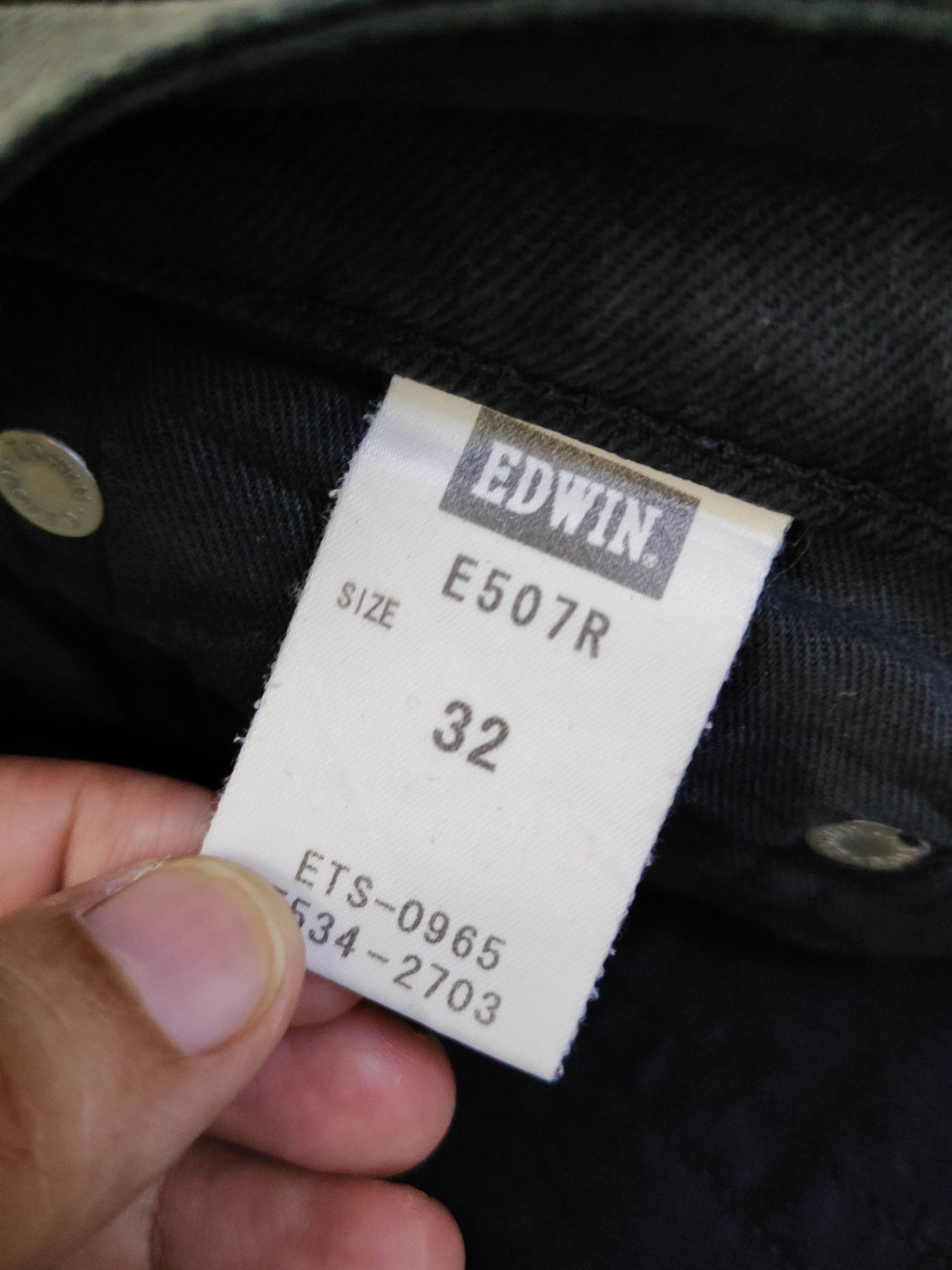 Edwin Edwin Black Faded Distressed Ripped Jeans #S2417 Size US 32 / EU 48 - 16 Thumbnail