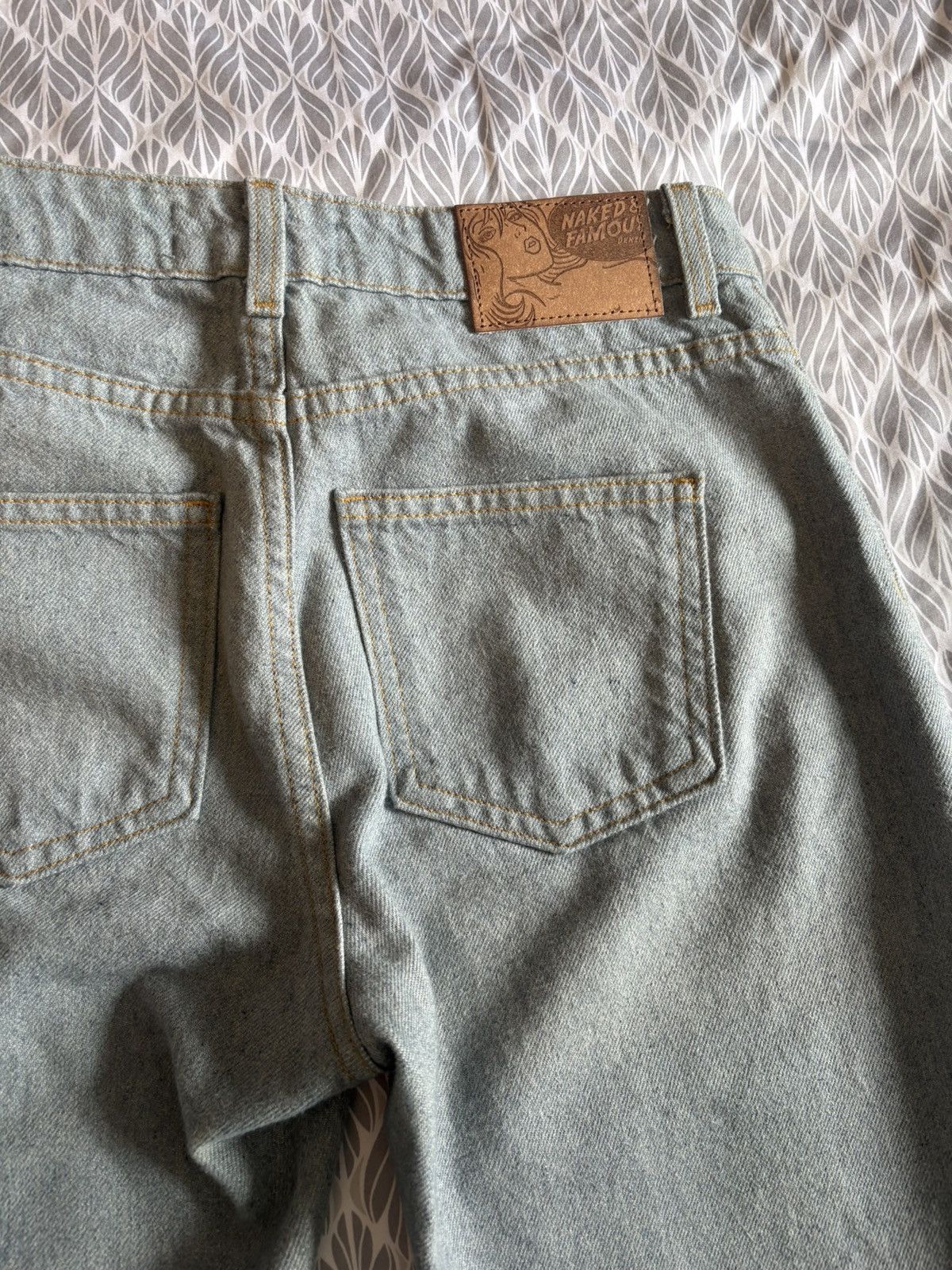 Naked & Famous Naked and Famous Recycled Selvedge Stone Blue - High Skinny Size 26" / US 2 / IT 38 - 4 Thumbnail