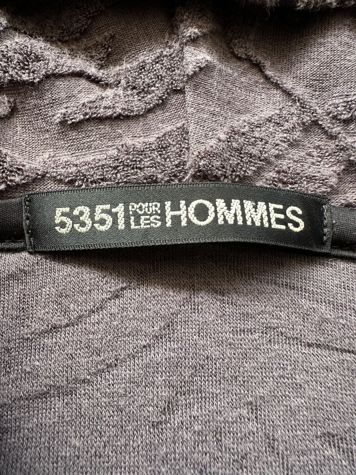5351 POUR LES HOMMES 5351 Pour Les Hommes embossed fleece zipper hoodie Size US M / EU 48-50 / 2 - 13 Thumbnail