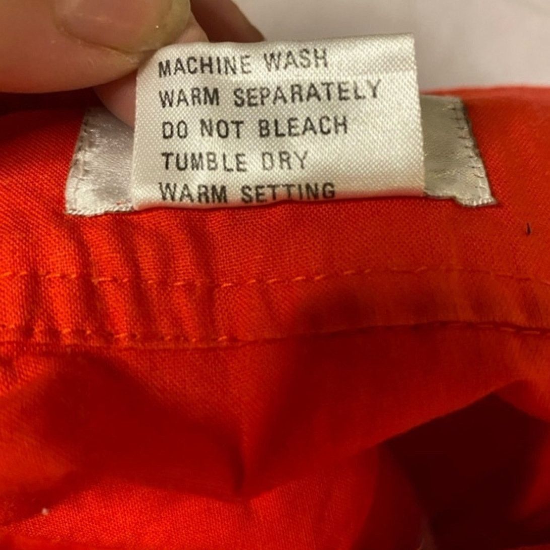 Other Vintage 80s G. Pellini High Waisted Orange Cotton Skirt 7/8 Size 25" / US 0 / IT 36 - 5 Thumbnail