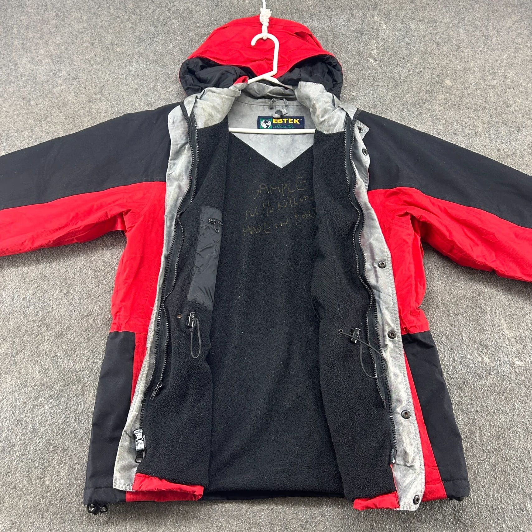 Eddie Bauer VINTAGE Eddie Bauer Jacket Mens Small Red Parka Hooded Ripstop Ebtek Goretex 90s Size US S / EU 44-46 / 1 - 6 Thumbnail