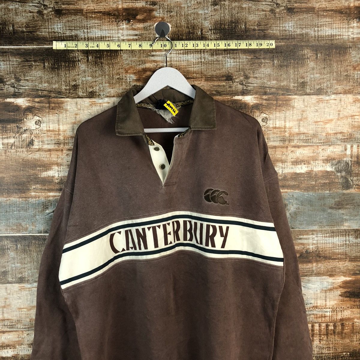 Canterbury of New Zealand Canterbury Of New Zealand Dark Brown Rugby Polo Shirt #A1936 Size US L / EU 52-54 / 3 - 2 Thumbnail