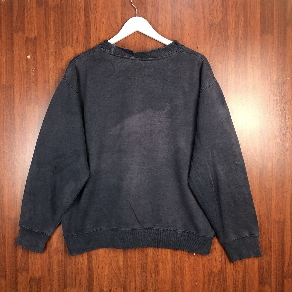 Hanes × Vintage Hanes Dark Blue Sweatshirt #7548 Size US XL / EU 56 / 4 - 12 Thumbnail