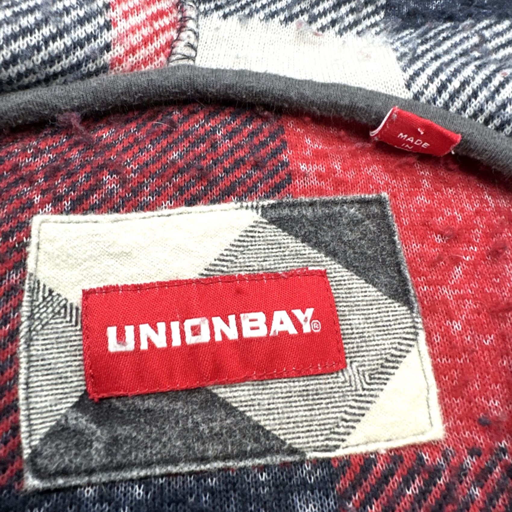 Vintage VINTAGE Union Bay Jacket Mens Large Fleece Buffalo Plaid 1/4 Zip Pullover Red Shirt windbreaker Size US L / EU 52-54 / 3 - 7 Thumbnail