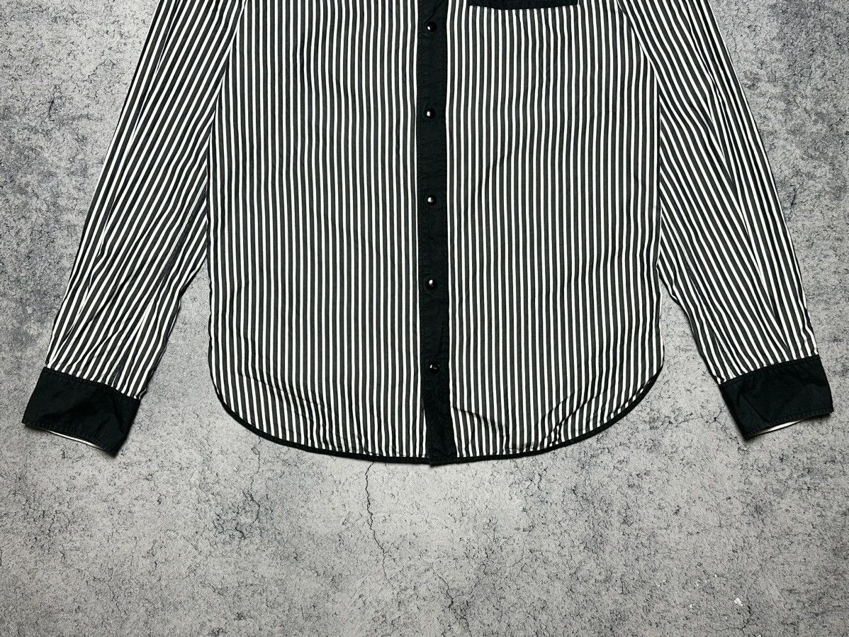 Balenciaga Vintage Balenciaga Striped Button Up Shirts Size US M / EU 48-50 / 2 - 2 Thumbnail