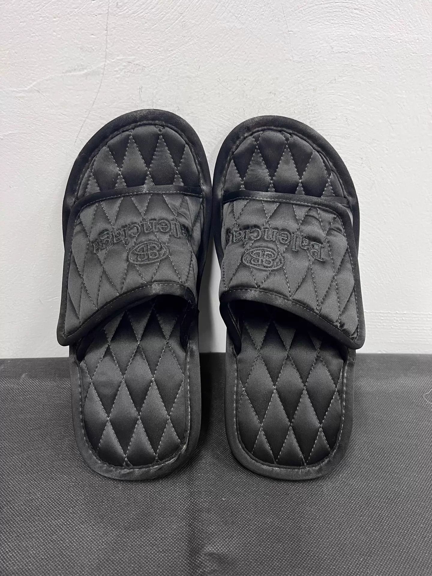 Balenciaga Balenciaga Demna Satin Black High Heel Slippers 38 Size US 7.5 / IT 37.5 - 4 Thumbnail
