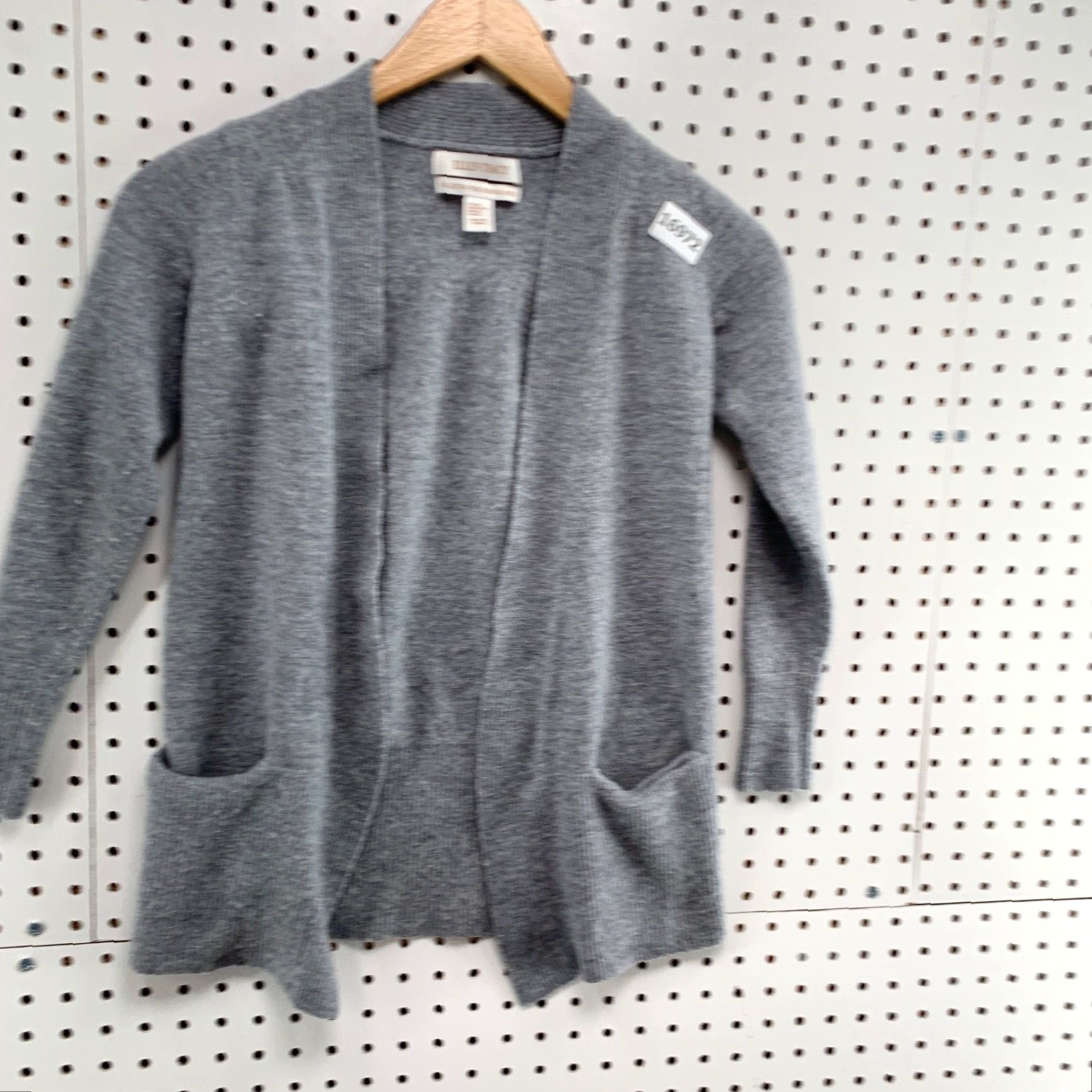 Ellen Tracy Ellen Tracy Cardigan Adult XS Gray 100% Merino Wool Womens Size XS / US 0-2 / IT 36-38 - 4 Thumbnail
