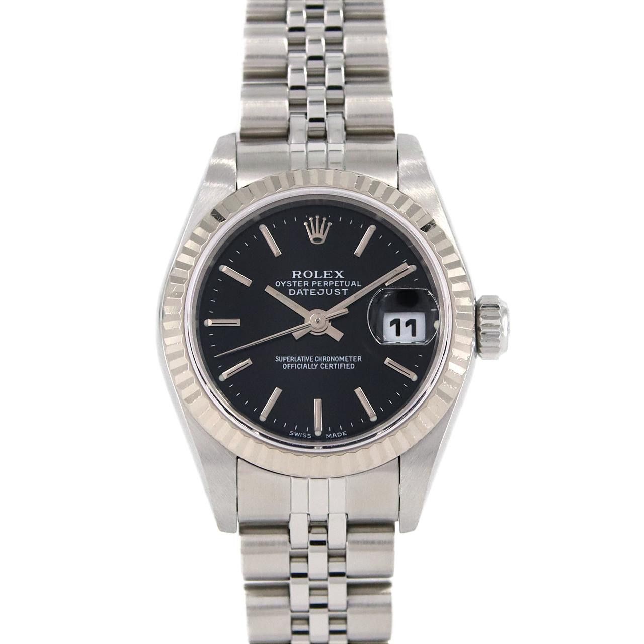 Rolex Rolex Rolex Datejust Stainless Steel White Gold Wristwatch Metal Automatic 79174 DUTY FREE for USA Size ONE SIZE - 1 Thumbnail