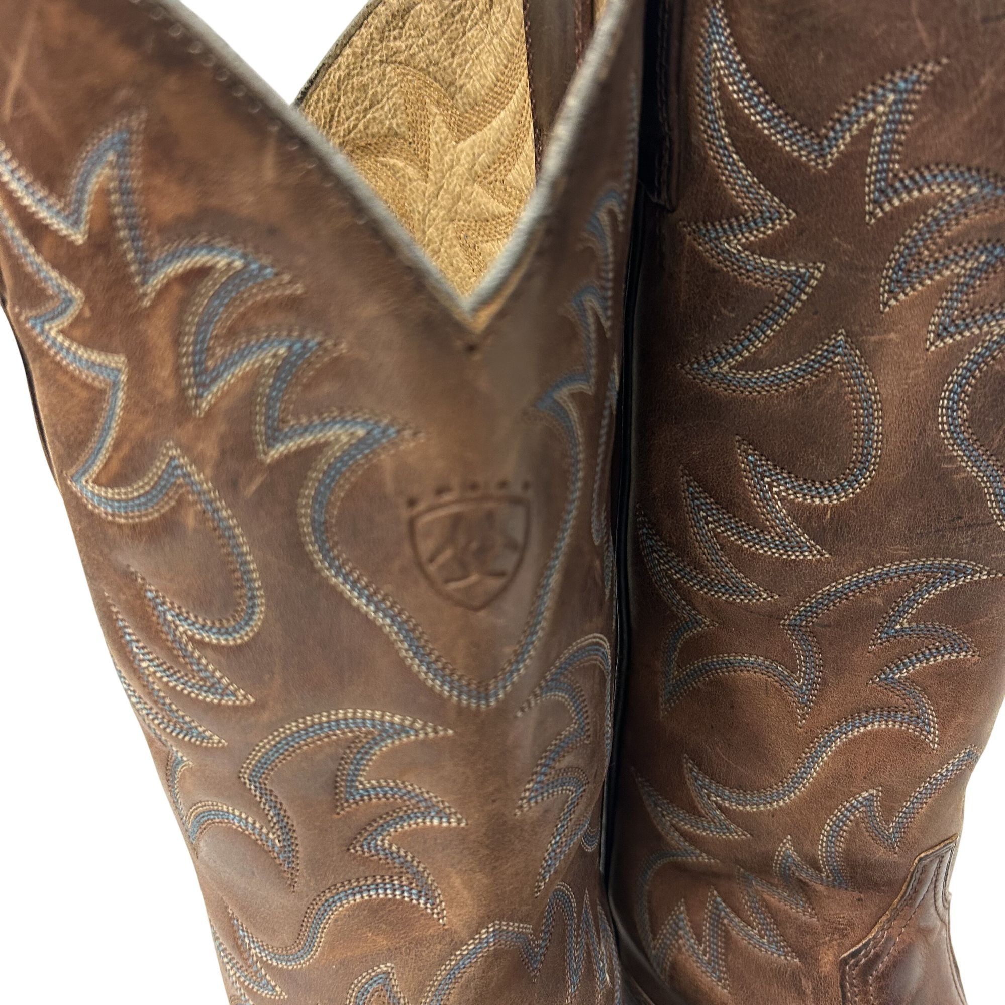 Ariat Ariat OILED Leather Cowboy Western RIDING WORK Boots Size US 10.5 / EU 43-44 - 8 Thumbnail