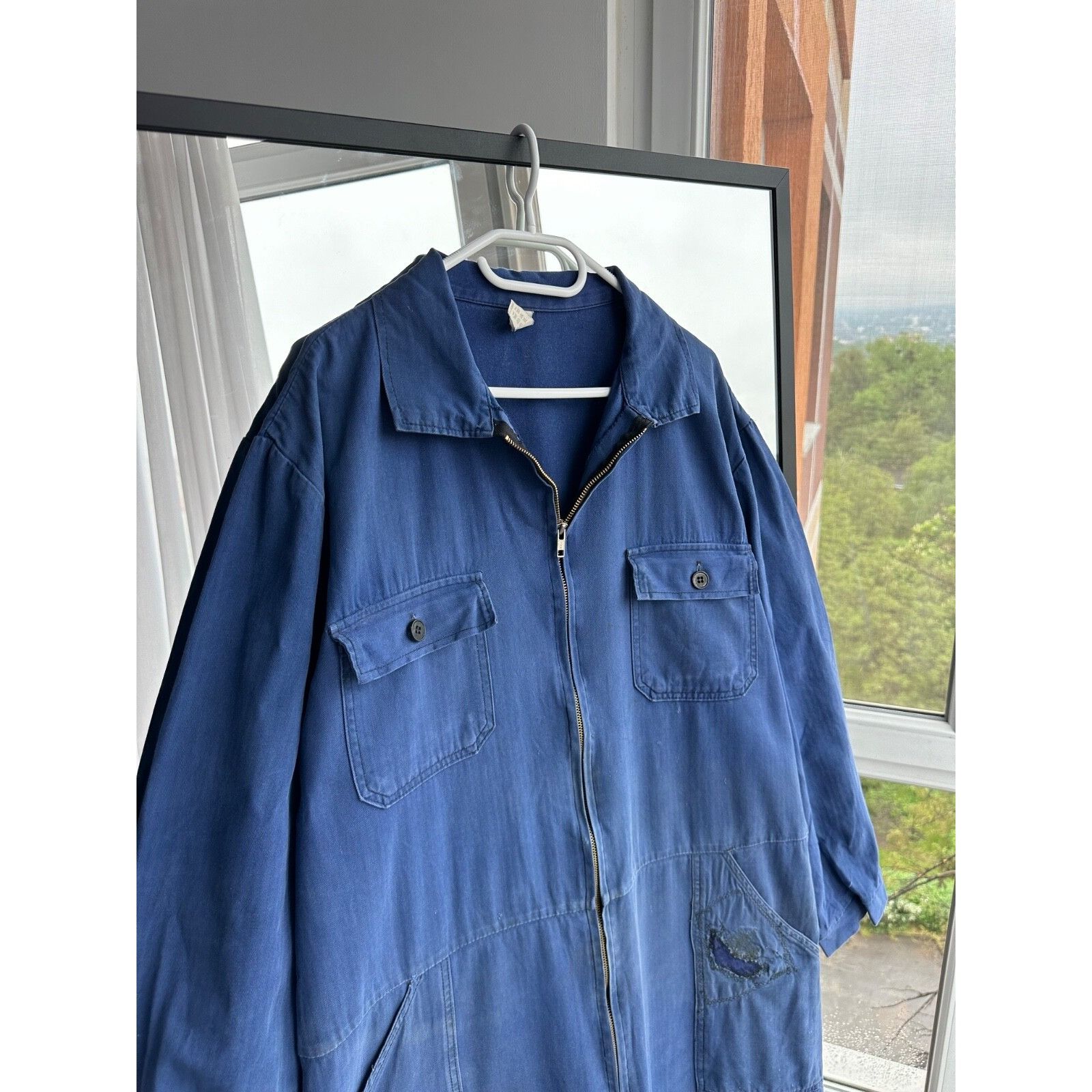 Vintage VTG Sanfor 70s French Workwear Distressed Jumpsuit Overall Size US 36 / EU 52 - 5 Thumbnail
