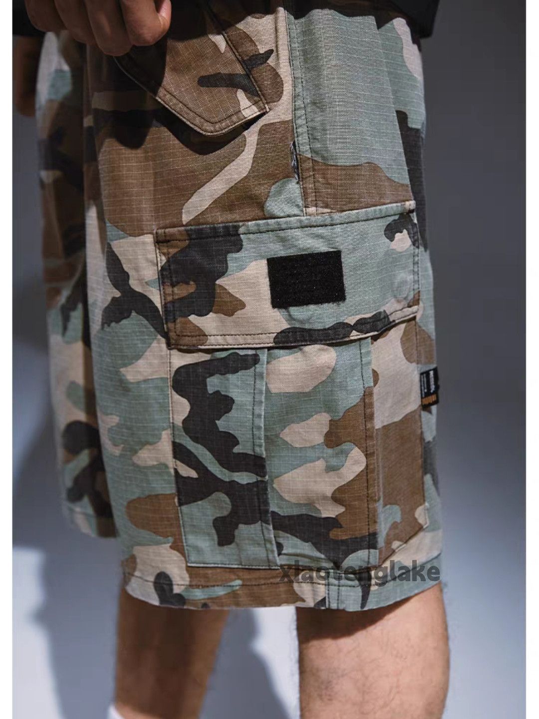 Vintage Utility loose baggy skate hiphop cargo camo shorts Size US 36 / EU 52 - 4 Thumbnail