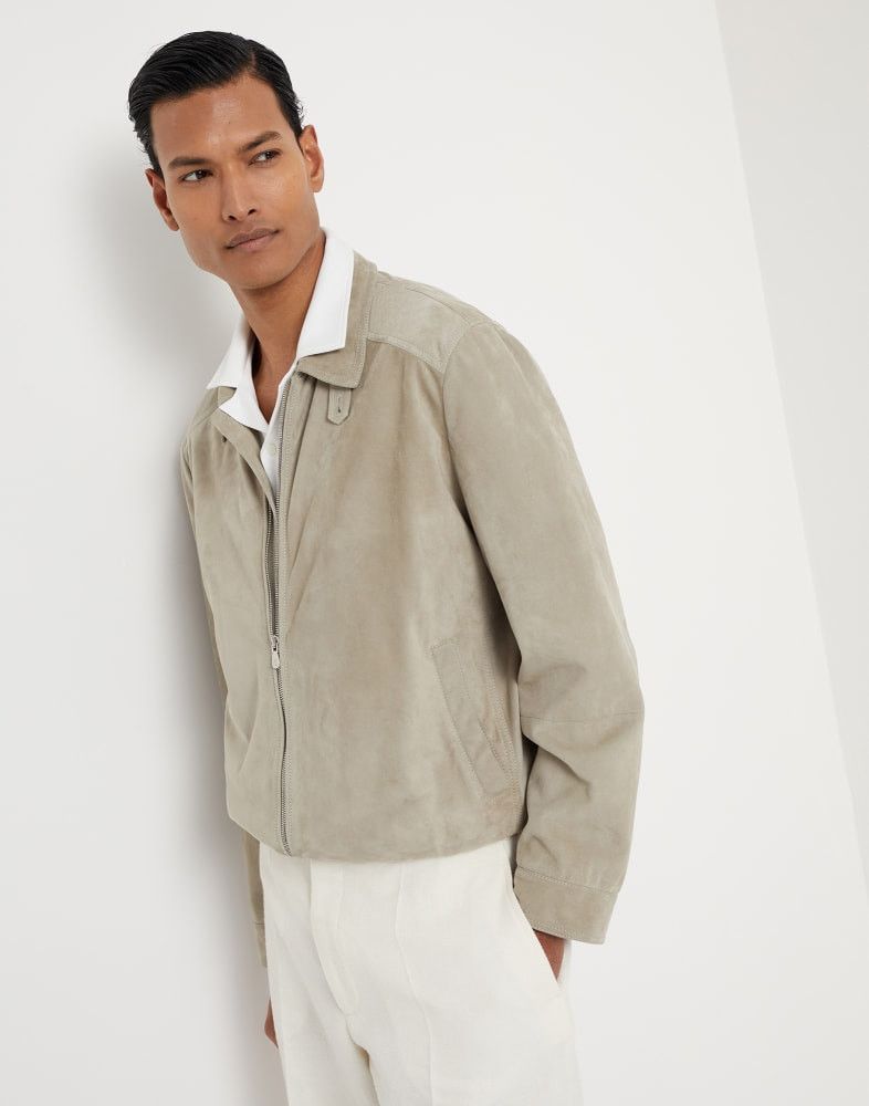 Brunello Cucinelli o1w1db10825 Leather Jacket in Green Size US S / EU 44-46 / 1 - 2 Thumbnail
