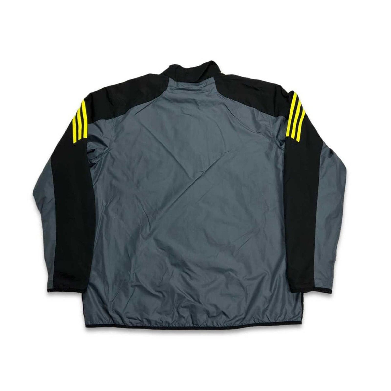 Adidas × Vintage Adidas Jacket XL Stripe Spellout Full Zip Bomber Windbreaker Size US XL / EU 56 / 4 - 4 Thumbnail