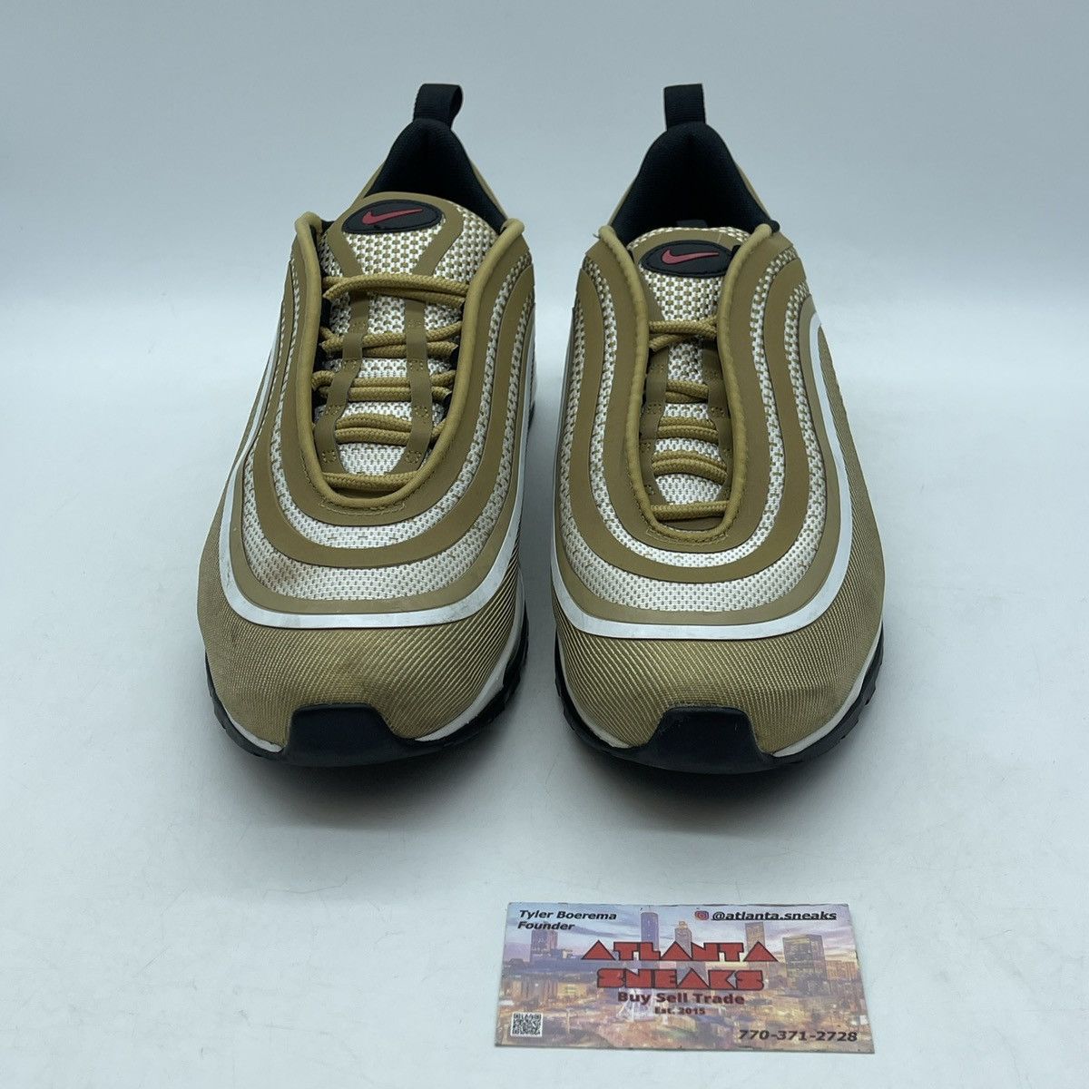Nike Air max 97 ultra 17 metallic gold Size US 9.5 / EU 42-43 - 2 Thumbnail