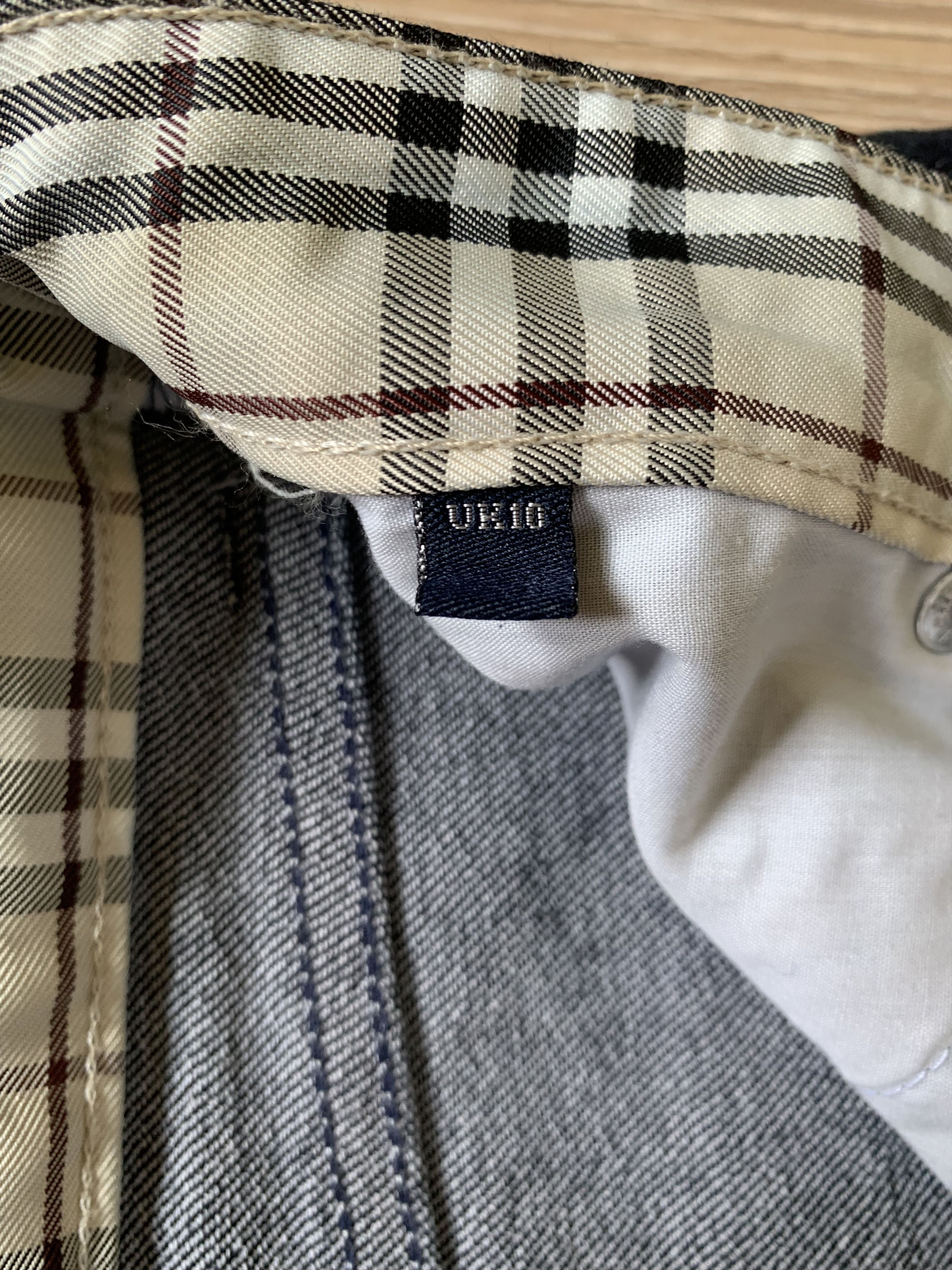 Burberry × Vintage Burberry Vintage Womens Blue Denim Jeans Plaid Cuffs Size 32" / US 10 / IT 46 - 7 Thumbnail