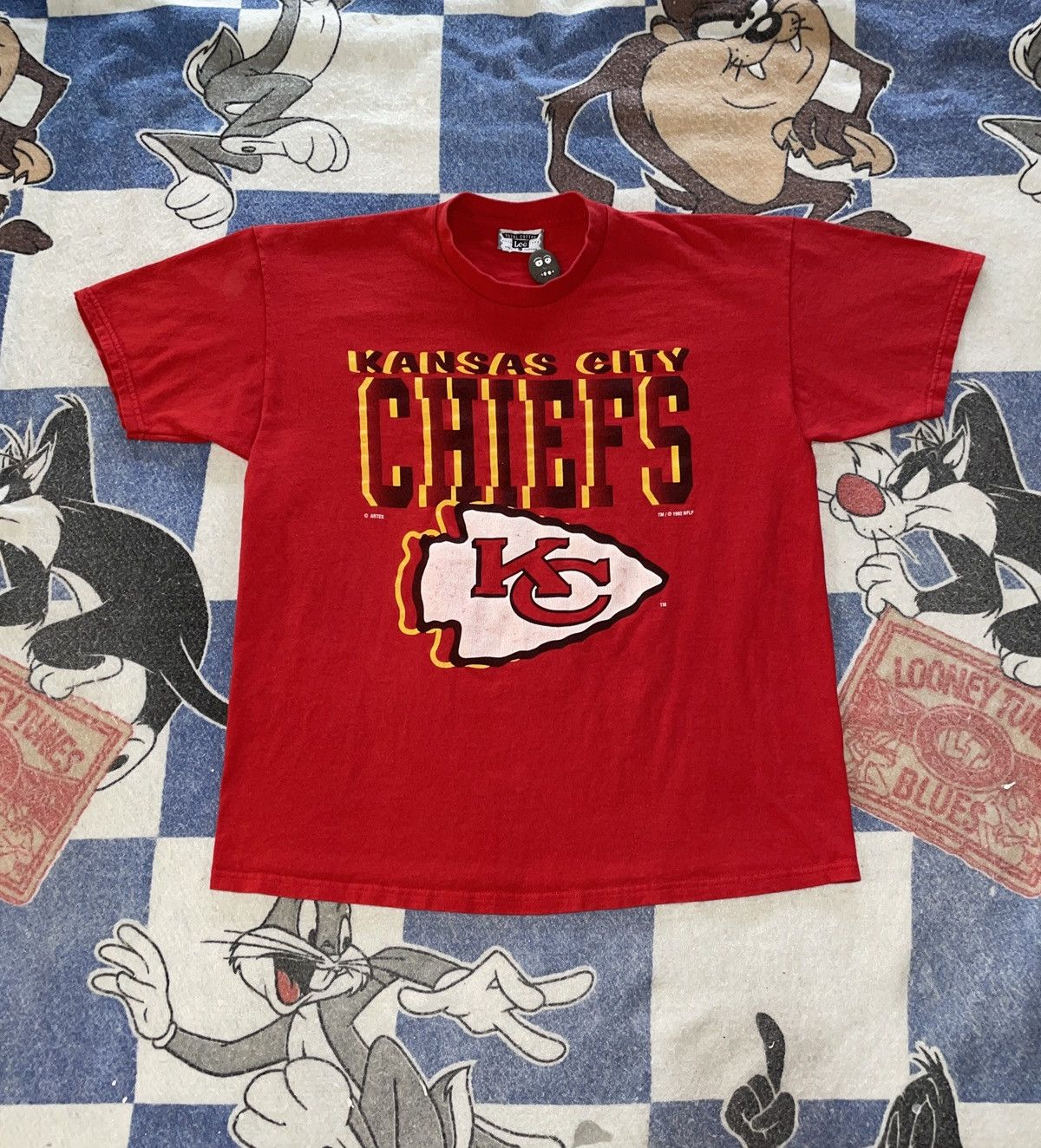 NFL Vintage Kansas City chiefs tee Size US XL / EU 56 / 4 - 1 Thumbnail