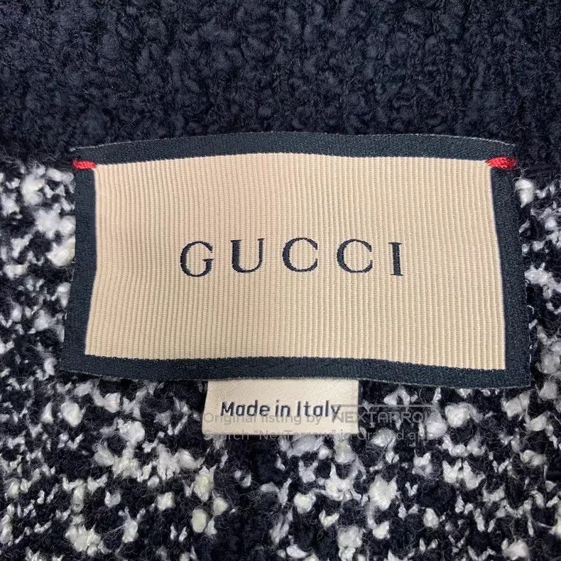 Gucci Gucci Black logo jacquard full-print cotton lapel cloak co Size XXS / US 00 / IT 34 - 5 Thumbnail