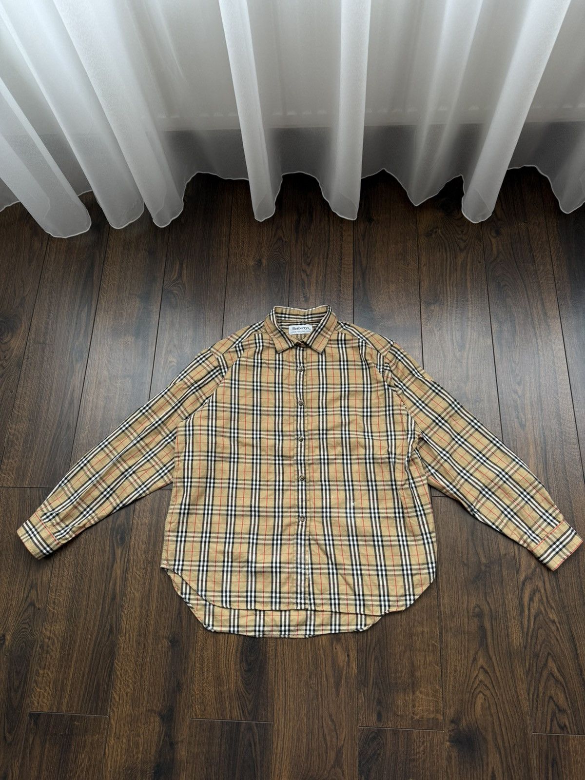 Burberry Vintage 90s Burberrys Nova Check Shirt Size US S / EU 44-46 / 1 - 1 Thumbnail