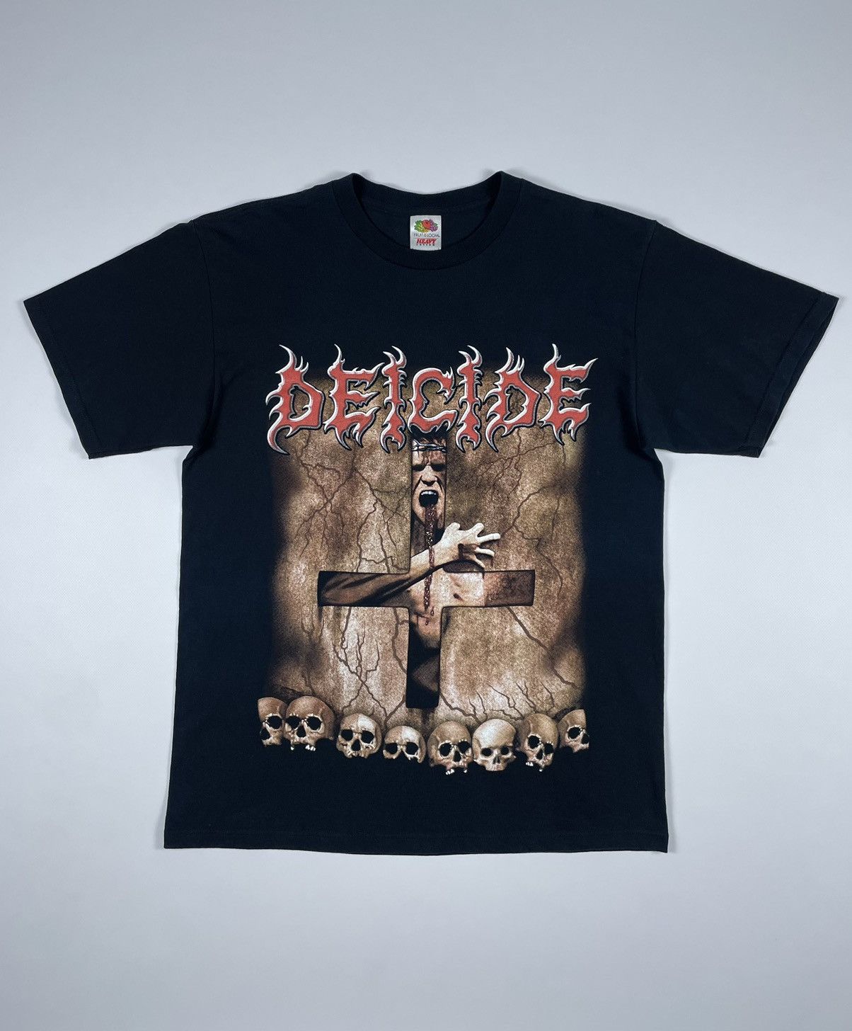 Band Tees Vintage 90s DEICIDE SERPENTS OF THE LIGHT Death Metal Tee Size US L / EU 52-54 / 3 - 1 Thumbnail