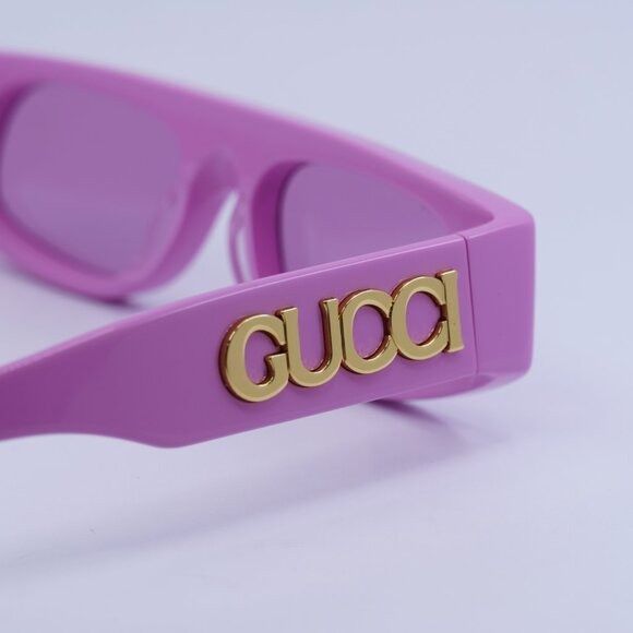 Gucci Gucci GG1771S 008 Sunglasses Pink Geometric Frame, Pink Size ONE SIZE - 5 Thumbnail