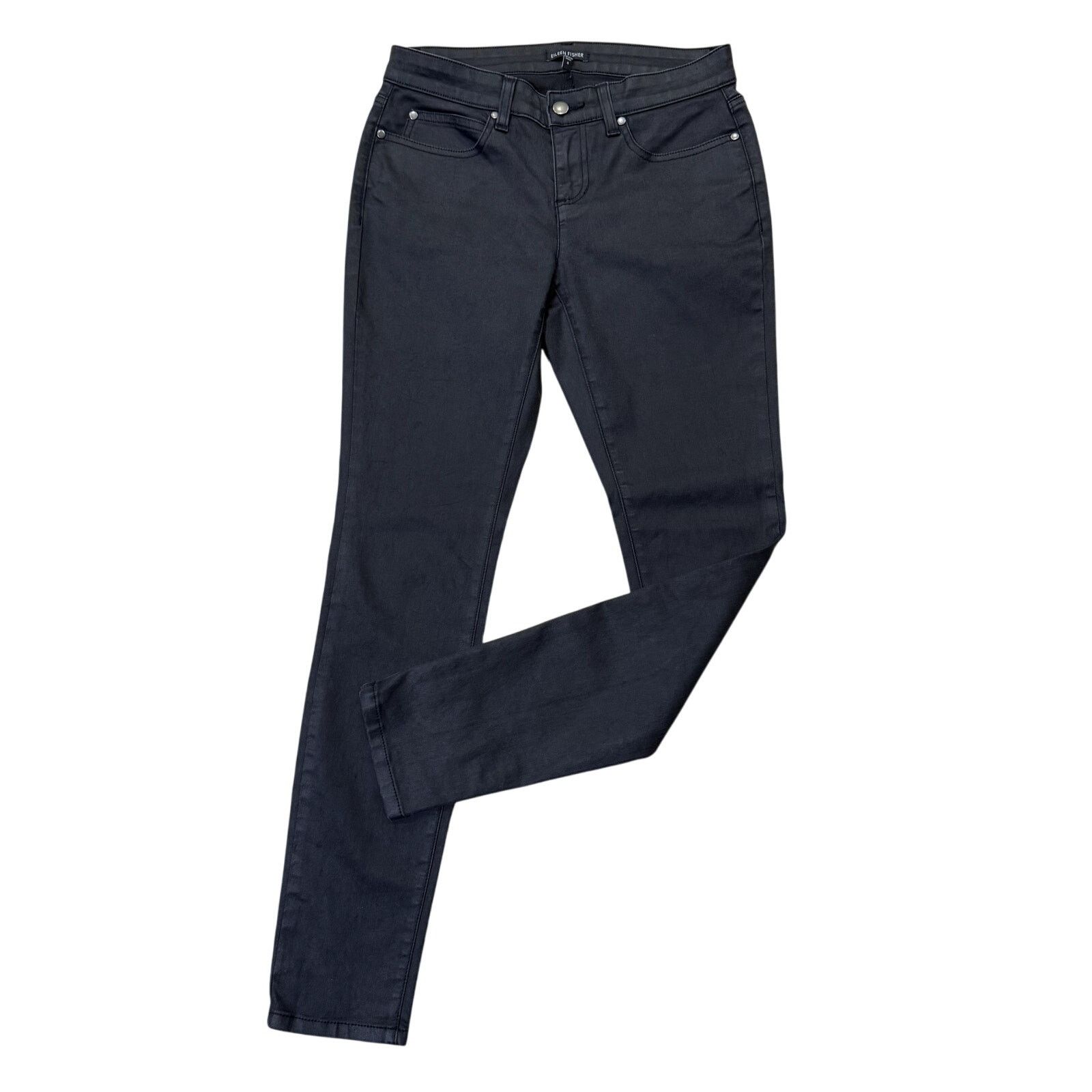 Eileen Fisher Eileen Fisher Organic Cotton Skinny Ankle Black Jeans size 4 Size 27" / US 4 / IT 40 - 1 Thumbnail