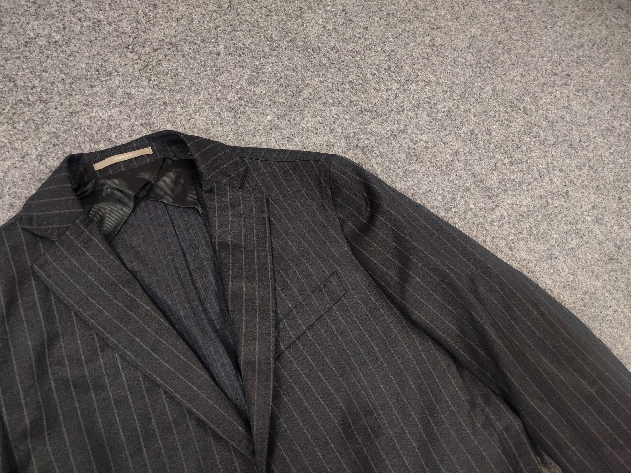 Paoloni Paoloni Quarantotto Reda Striped Unlined Blazer Pants Suit Size 48R - 6 Thumbnail