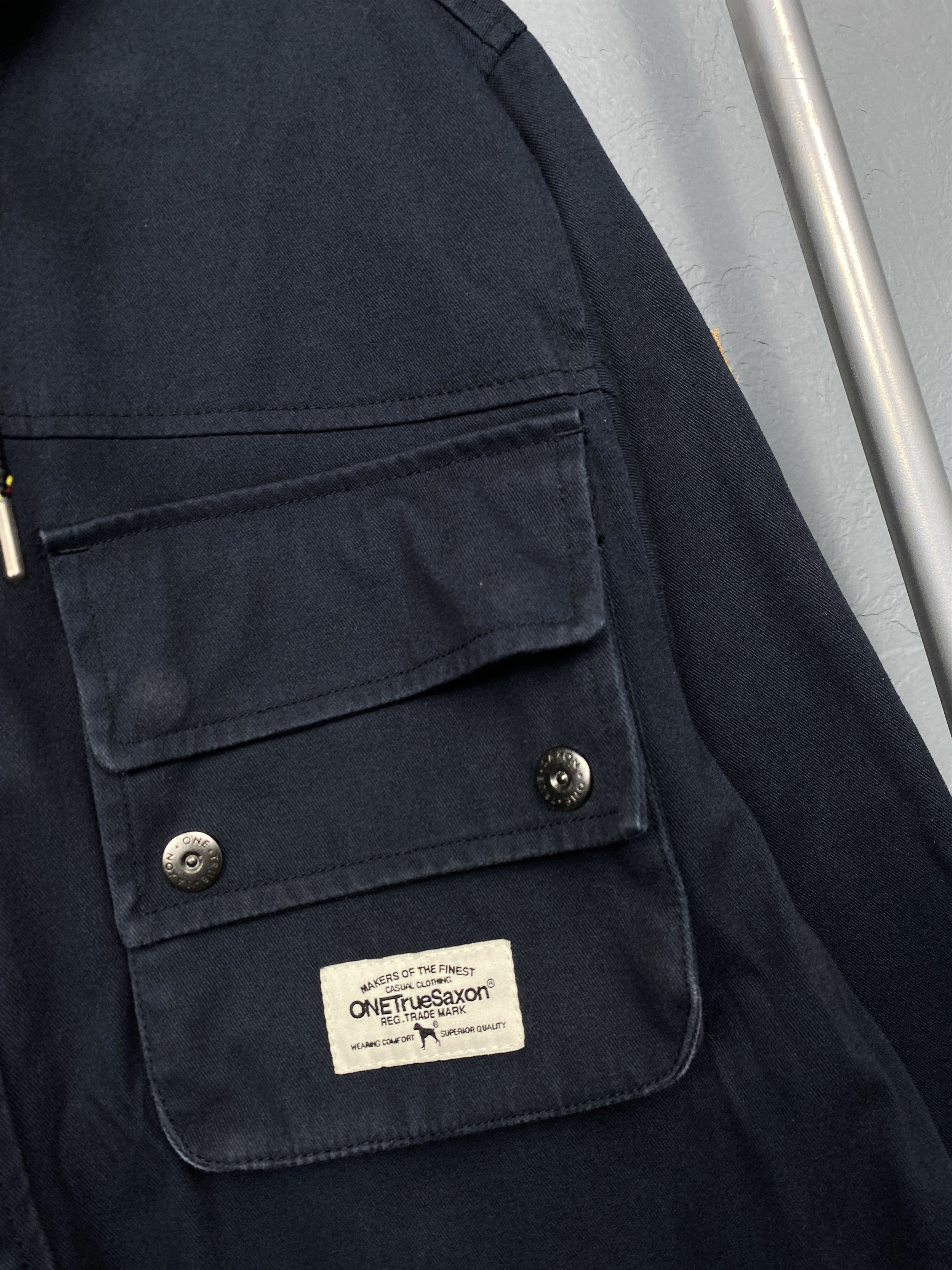 Vintage One True Saxon Vintage Mens Multi Pocket Waterproof Jacket Size US XL / EU 56 / 4 - 3 Thumbnail