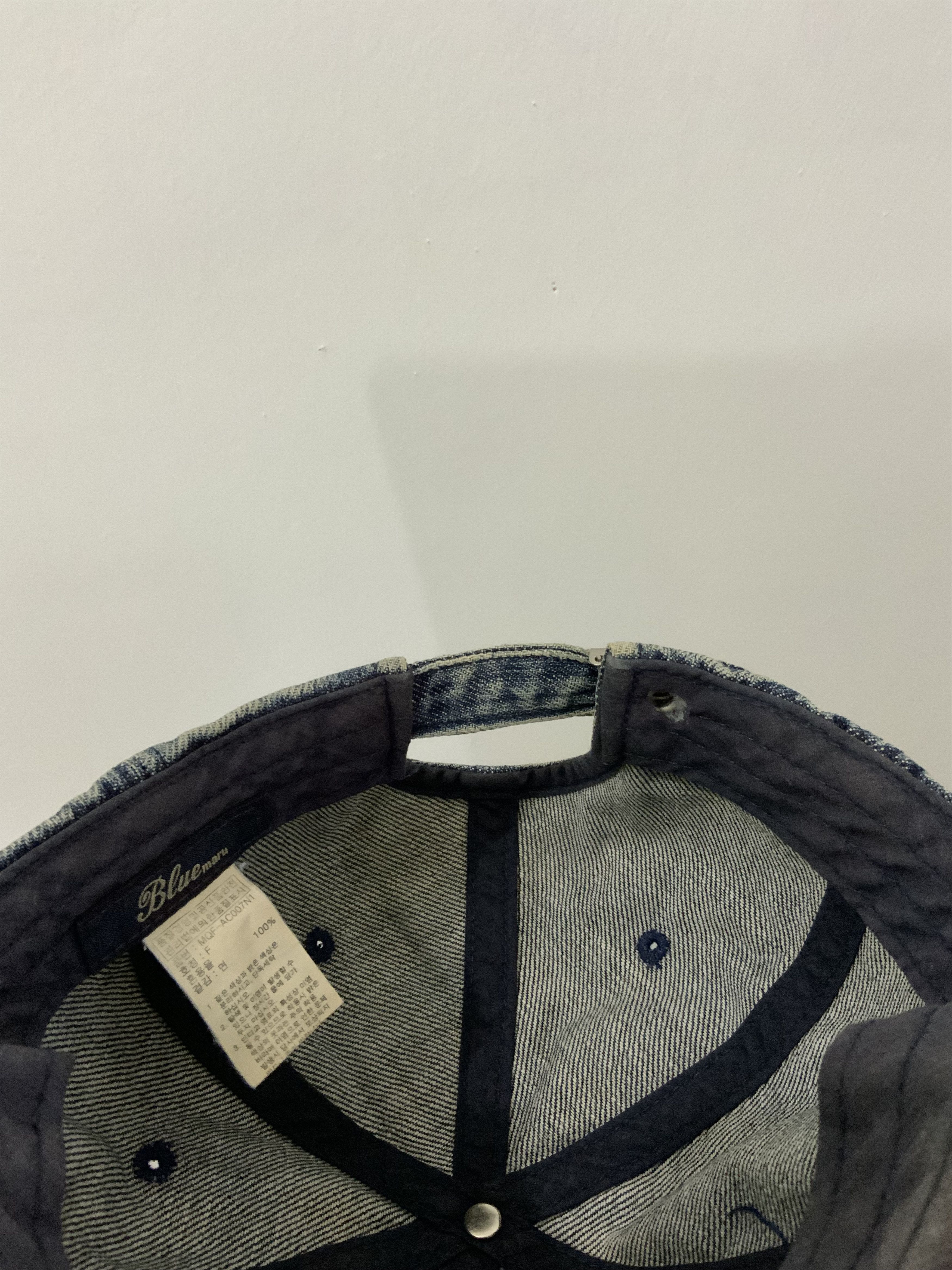 Japanese Brand Bluemaru Casual Denim Light Wash Hat Cap Size ONE SIZE - 11 Thumbnail
