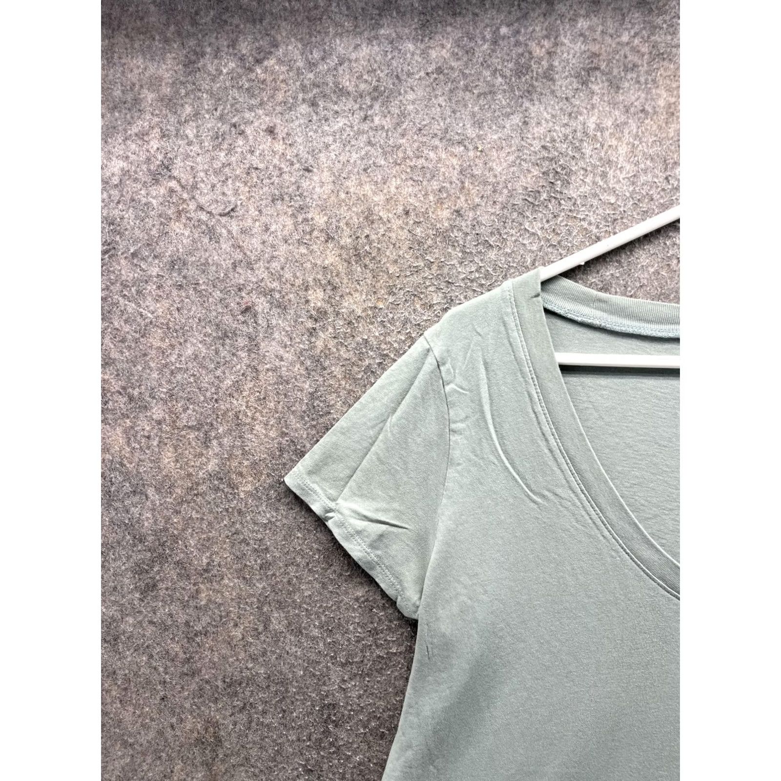 Madewell Madewell Shirt Womens Small Green Softfade Cotton V Neck Short Sleeve Jersey Top Size S / US 4 / IT 40 - 6 Thumbnail
